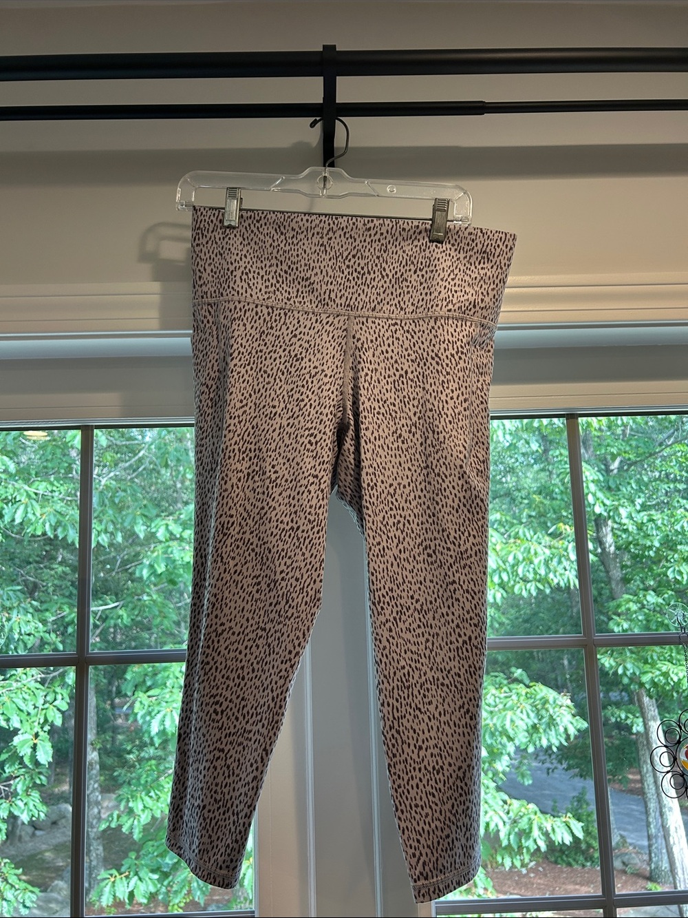 Athleta High-Rise Animal Print 7/8 Leggings - Taupe